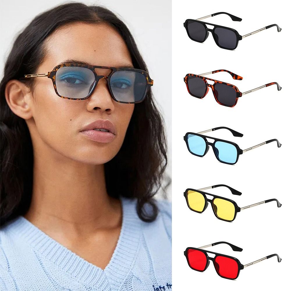 Streetwear Brand Vintage - Luksusowe okulary przeciwsłoneczne kwadratowe z ochroną