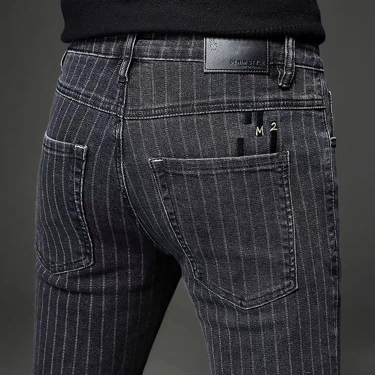 Spodnie jeansowe w paski męski – Streetwear Brand Denim recenzja i cena