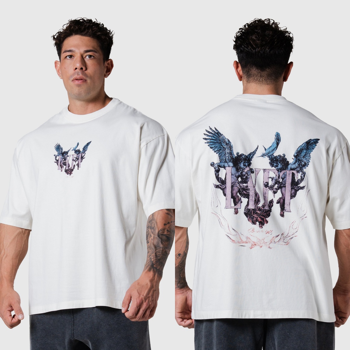 Koszulka z grafiką anioła, w s – Streetwear Brand Vintage recenzja i cena