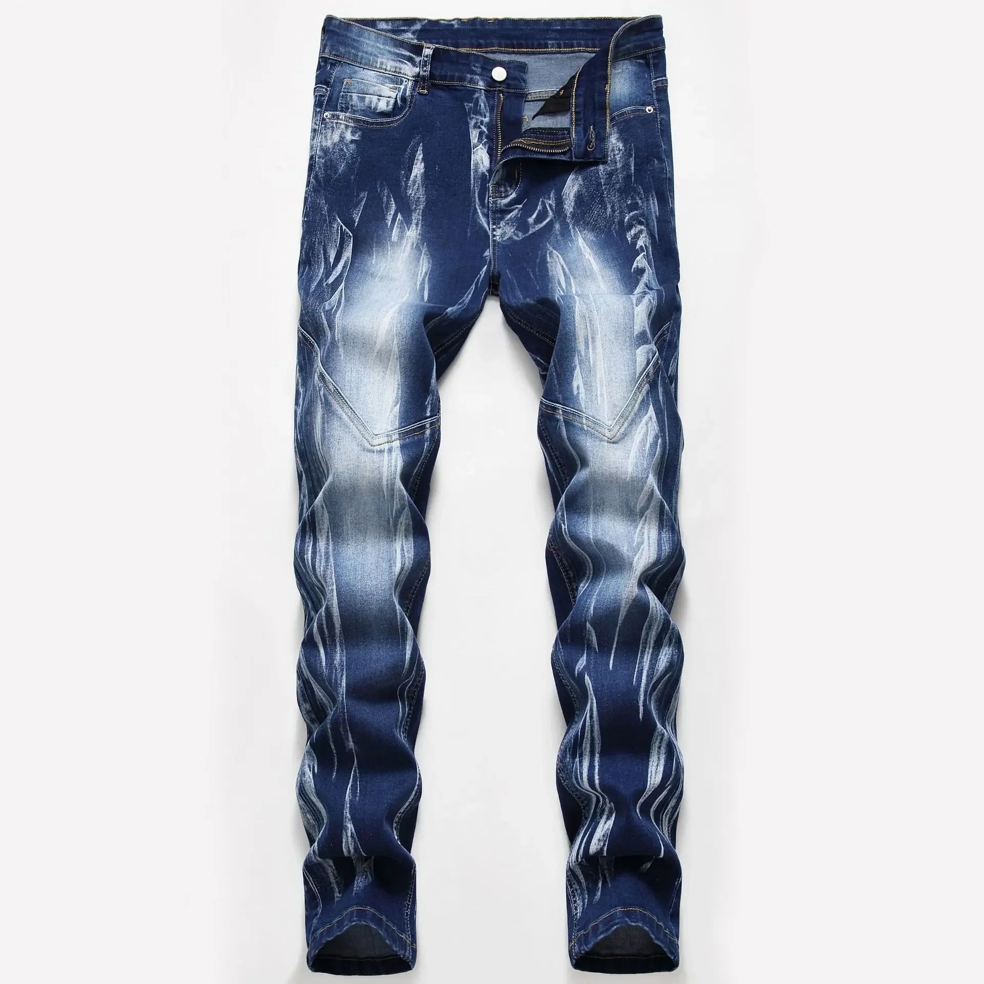 Modny nadruk męska elastycznoś – Streetwear Brand Denim recenzja i cena