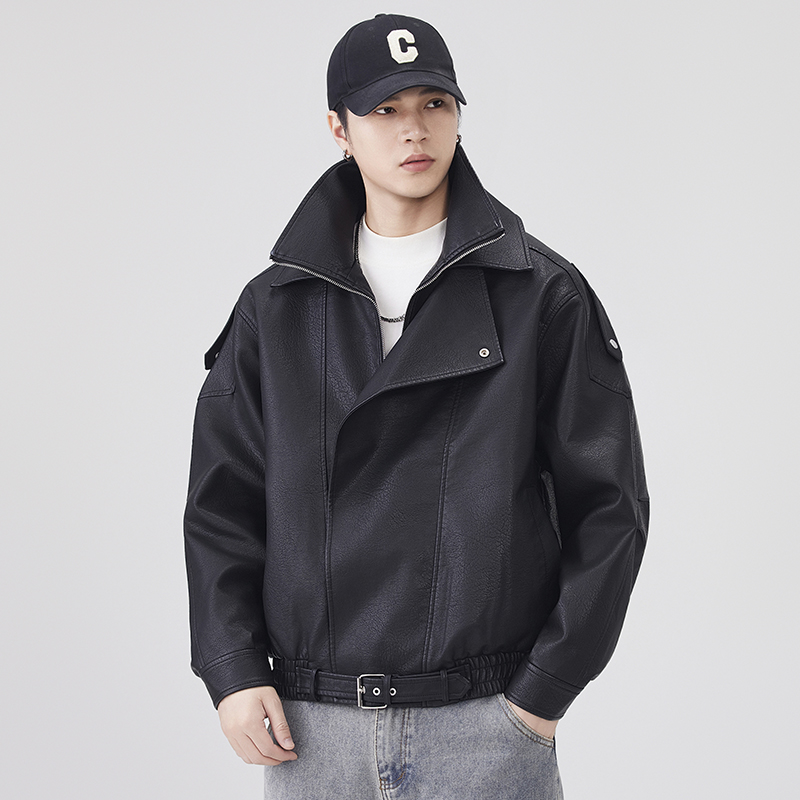 Męska kurtka skórzana jesienno – Streetwear Brand Clothing recenzja i cena