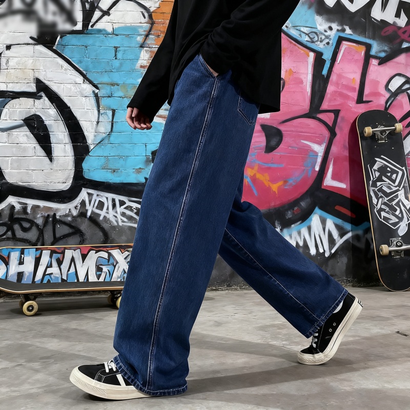 Męskie luźne jeansy streetwear – Streetwear Brand Denim recenzja i cena